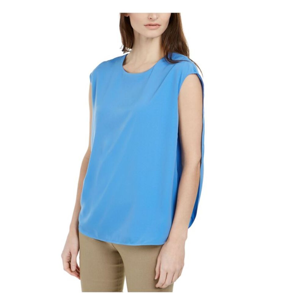 ALFANI Womens Sleeveless Jewel Neck Top